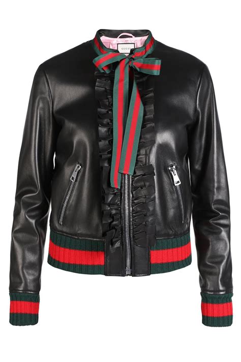 gucci long jacket leather for women|gucci jacket without hoodie.